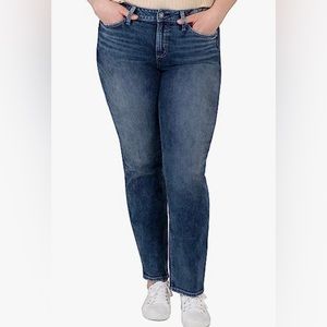 Silver Jeans Co. Size 20 Plus Size Avery High Rise Straight Leg Jean